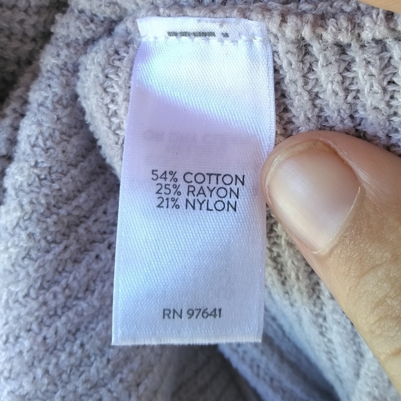 J. Jill Wearever Collection Light Oatmeal Cotton Cozy Knit Sweater‎ Size Large - Picture 8 of 8